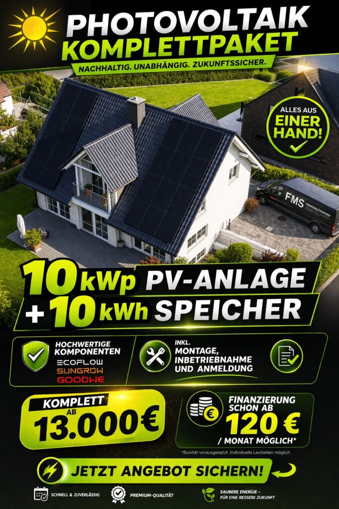 10 kWp Photovoltaik Komplettpaket in Herford und Umgebung von Faber Montageservice